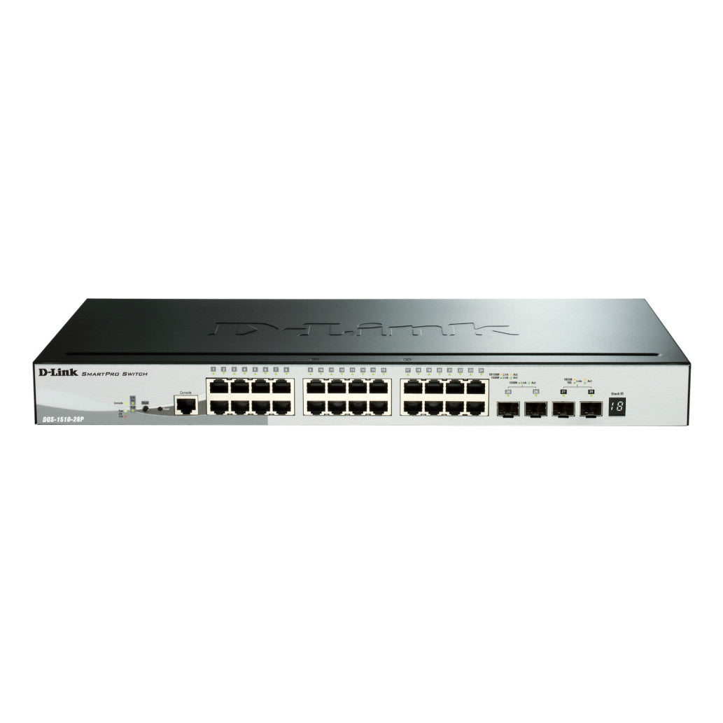 STIKALO 28-PORT 2xSFP D-link 100/1000 PoE Managed Rackmount (DGS-1510-28P)
