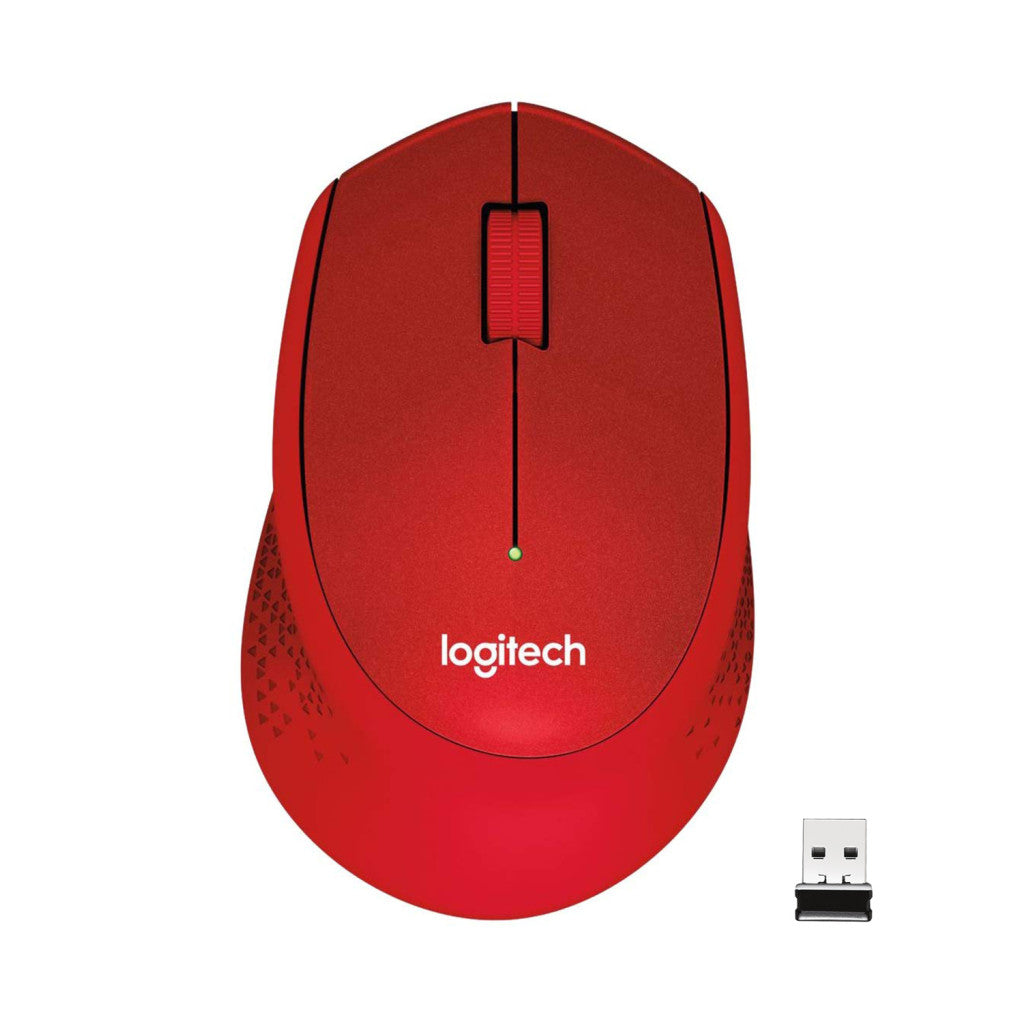 Miš Logitech brezžična optična M330 rdeča silent plus (910-004911)