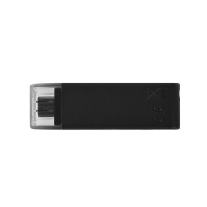 Spominski ključek 128GB USB-C Kingston DT70 80MB/s plastičen s pokrovčkom črn (DT70/128GB)