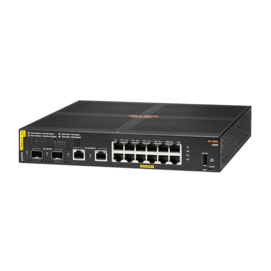 STIKALO 16-PORT 2x SFP+ HPE Aruba 6100 12G Class4 100/1000 PoE+ Managed Rackmount (JL679A)