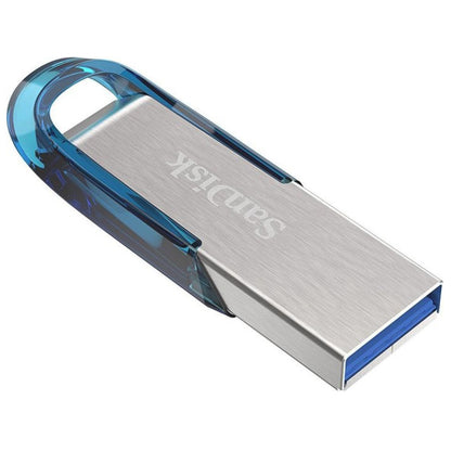 Spominski ključek 128GB USB 3.2 Sandisk Ultra Flair 150MB/s 60MB/s kovinski brez pokrovčka srebrn (SDCZ73-128G-G46B)