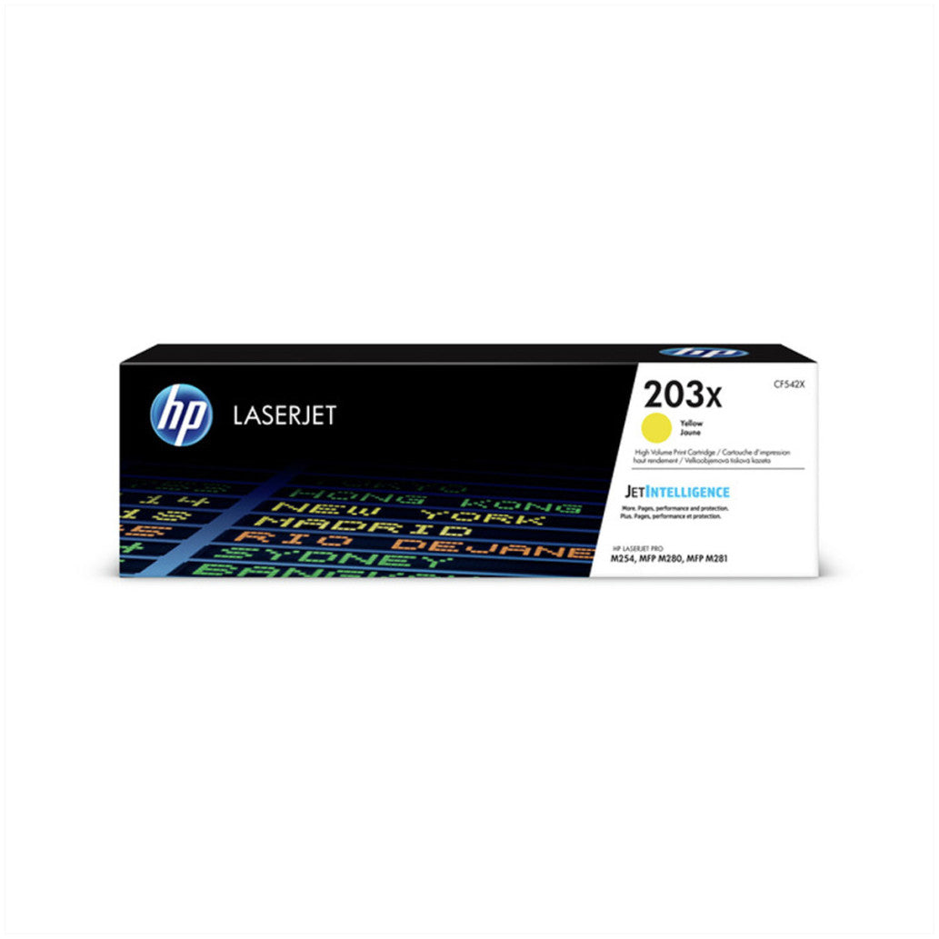 TONER HP 203X RUMEN ZA COLOR LJ Pro M254dn, M365dw, MFP M280nw, M281cdw, M281fdn (2.500 STRANI) (CF542X)