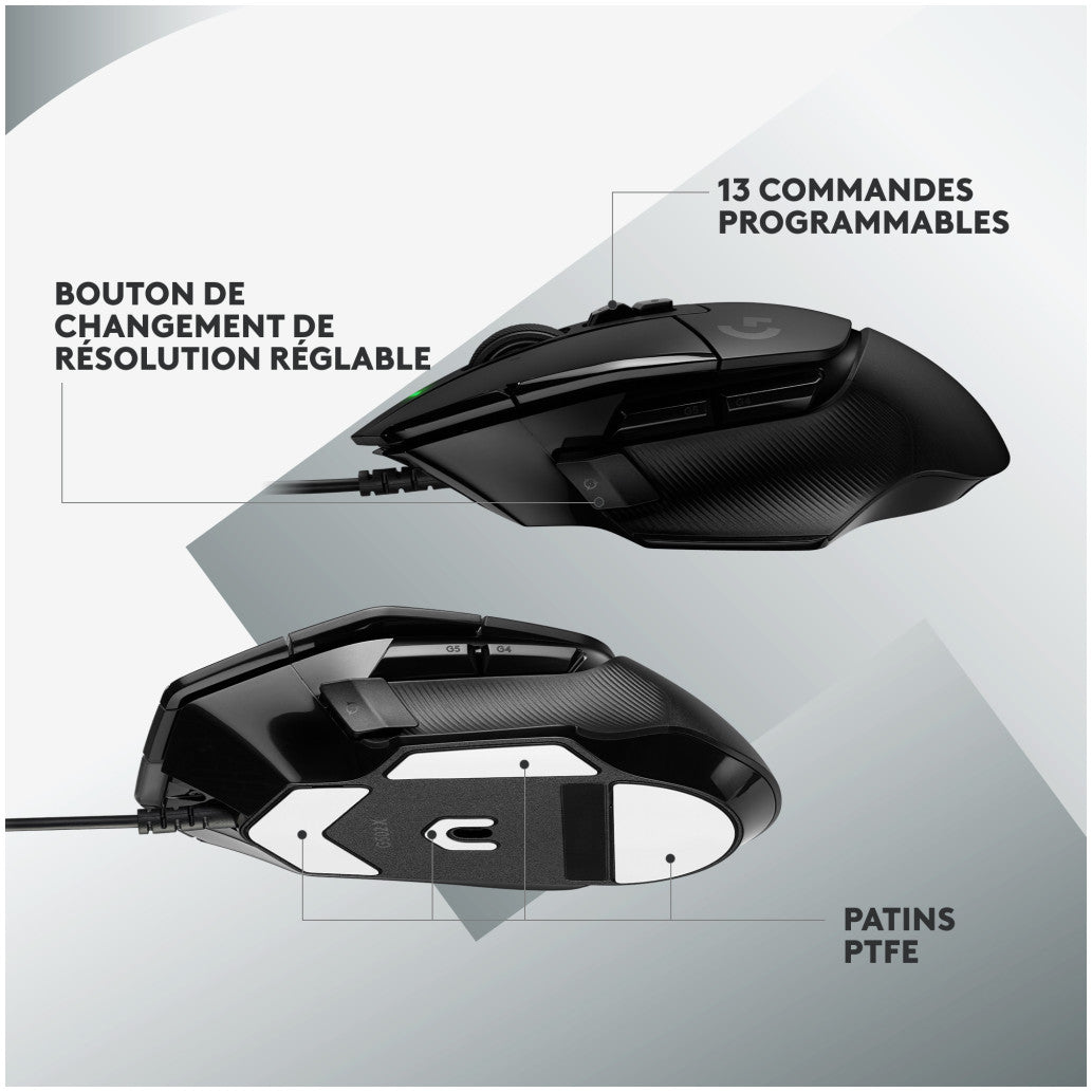 Gaming miška Žična Logitech G502 X , črna (910-006138)