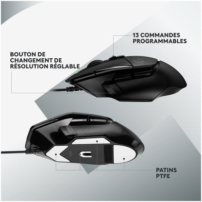Gaming miška Žična Logitech G502 X , črna (910-006138)