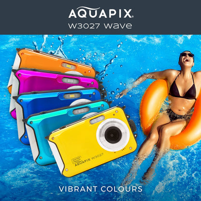 Aquapix podvodni digitalni fotoaparat W3027 WAVE rumena - EASYPIX10032