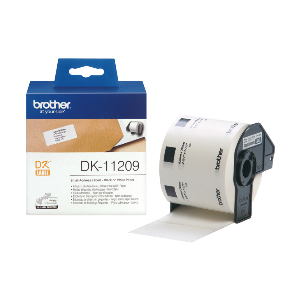Nalepke za tiskalnik Brother DK11209 Small Address Label 29mm x 62mm x 800