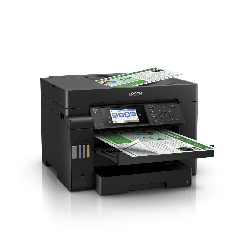 Tiskalnik multifunkcijski brizgalni barvni Epson EcoTank Office Pro A3 L15150 A3 duplex tisk duplex skeniranje faks USB LAN WiFi 25ppm (C11CH72402)