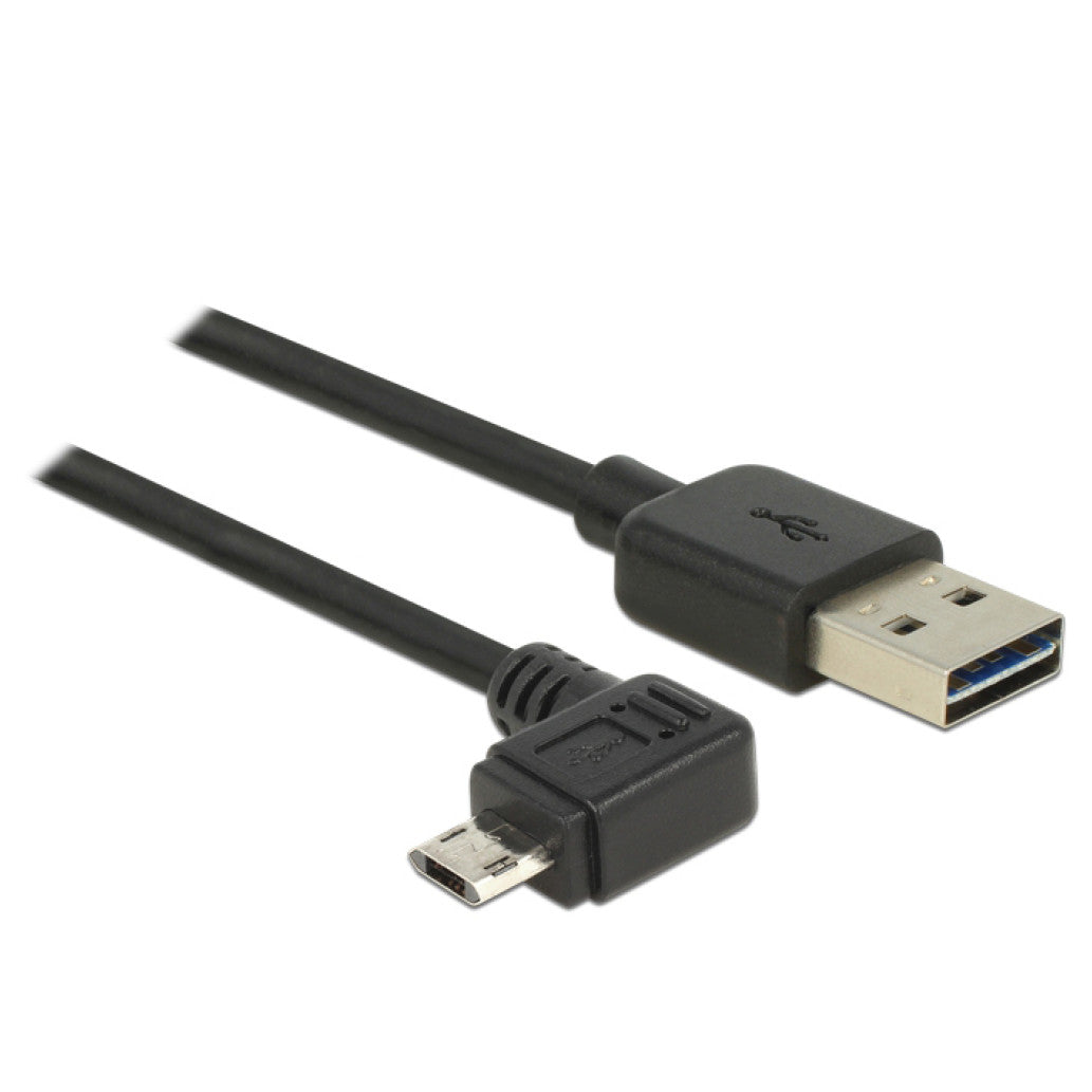 Kabel Delock USB-A => USB-B micro kotni EASY 5,0m obojestranski (85562)