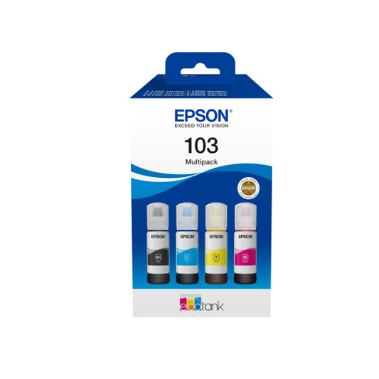 ČRNILO EPSON 103 4x KOMPLET STEKLENIČKA, 70 ML L31xx, L32xx,,L52xx (C13T00S64A)