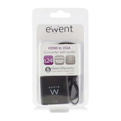 Adapter HDMI (m) => VGA (ž) 23cm Ewent EW9864