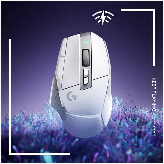 Gaming miška brezžična Logitech G502 X LightSpeed, bela (910-006189)