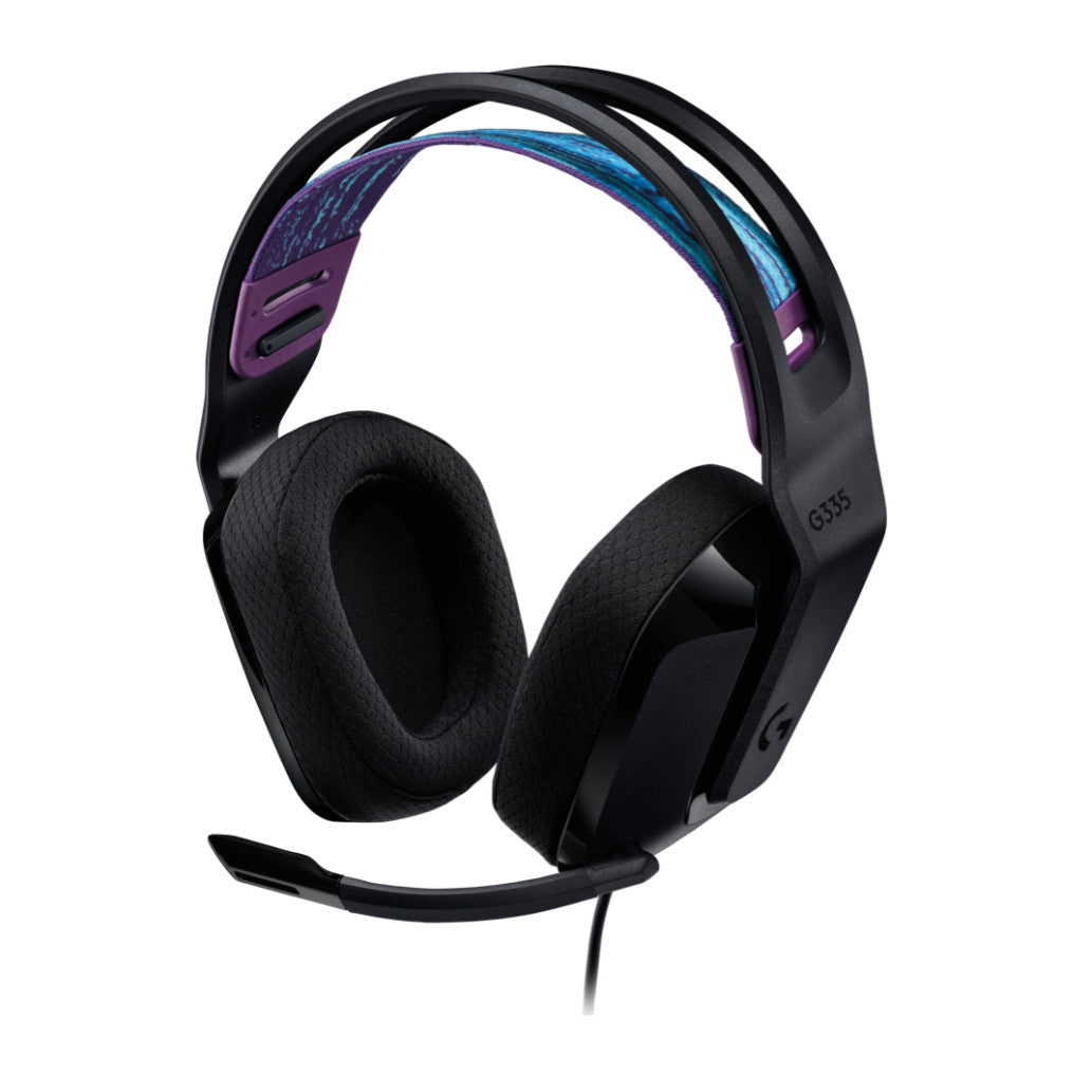 Slušalke žične Logitech naglavne z mikrofonom 2x 3,5mm G335 črna z mikrofonom (981-000978)