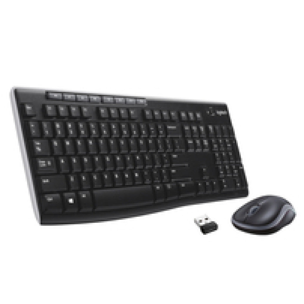 Tipkovnica in miš Logitech brezžična desktop MK270 UK veliki Enter (920-004509)