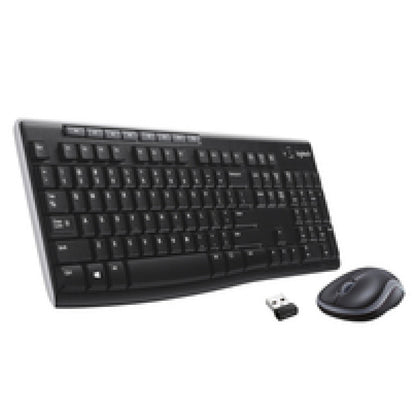 Tipkovnica in miš Logitech brezžična desktop MK270 UK veliki Enter (920-004509)
