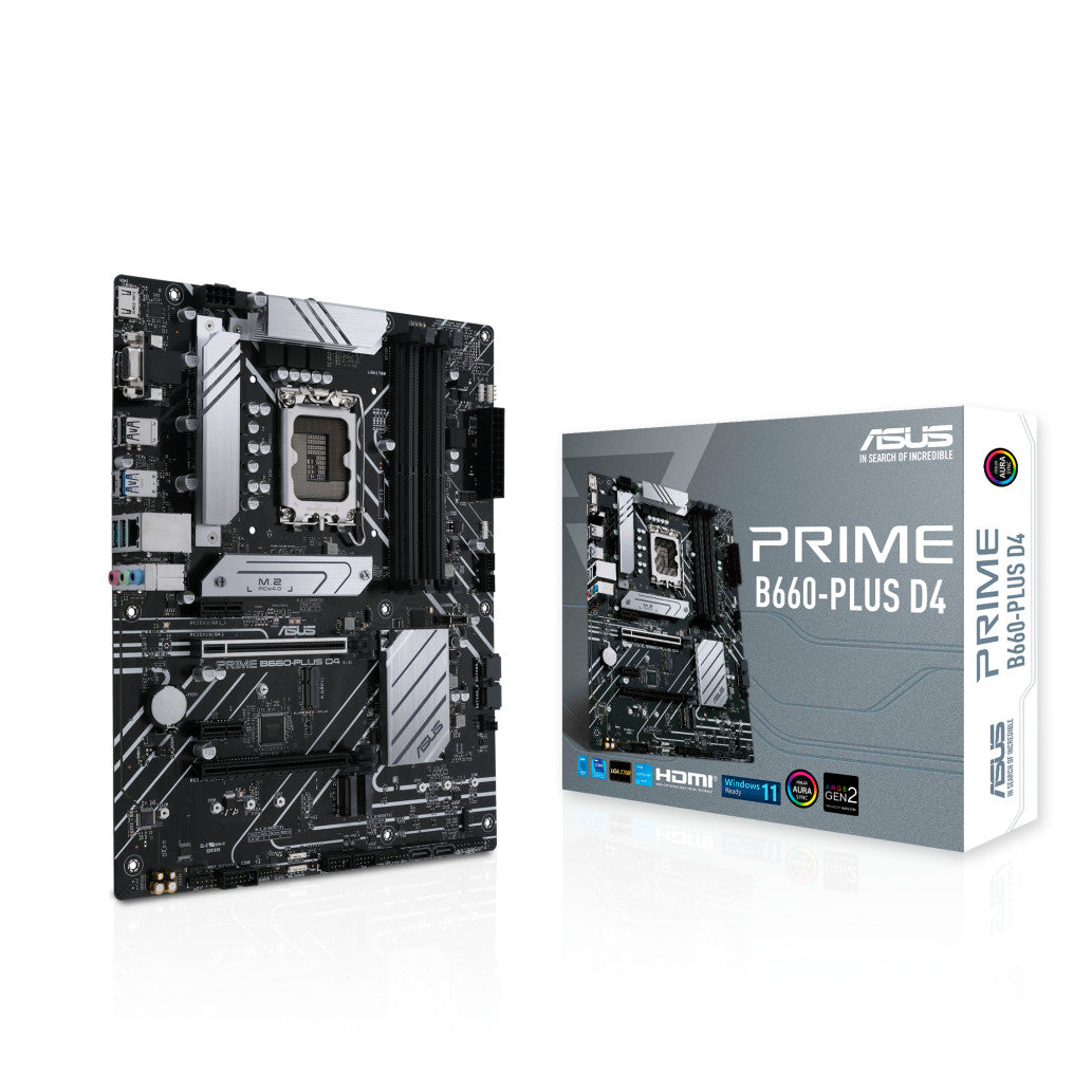 Osnovna plošča 1700 Asus PRIME B660-PLUS D4 ATX 1xVGA 1xHDMI 2.1 1xDisplayPort 1.4