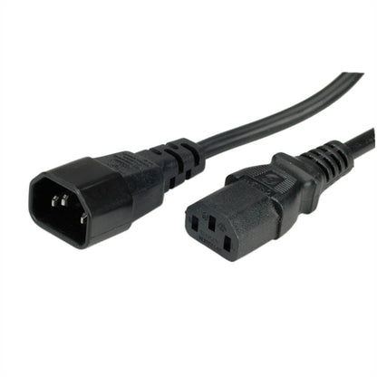 KABEL NAPAJALNI 220V podaljšek 3,00m C13 - C14 Value (19.99.1530-50)