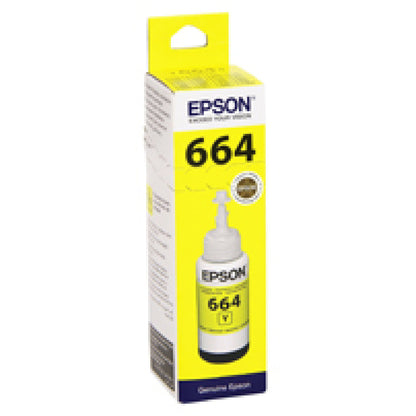 ČRNILO EPSON T 664 44 RUMENO STEKLENICKA, 70 ML L100,L200,L210,L300... (C13T66444A)
