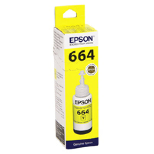 ČRNILO EPSON T 664 44 RUMENO STEKLENICKA, 70 ML L100,L200,L210,L300... (C13T66444A)