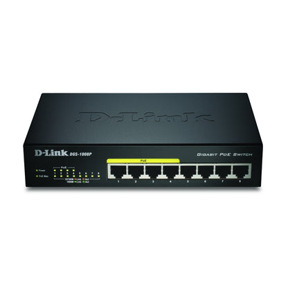 STIKALO 8-PORT D-link 100/1000 1000 (DGS-1008P/E)