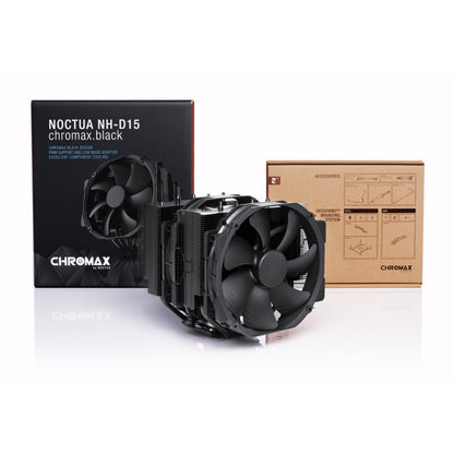 Zračni hladilnik Noctua NH-D15 Chromax Black - 24,6 dB 160mm črna (NH-D15 CH.BK)