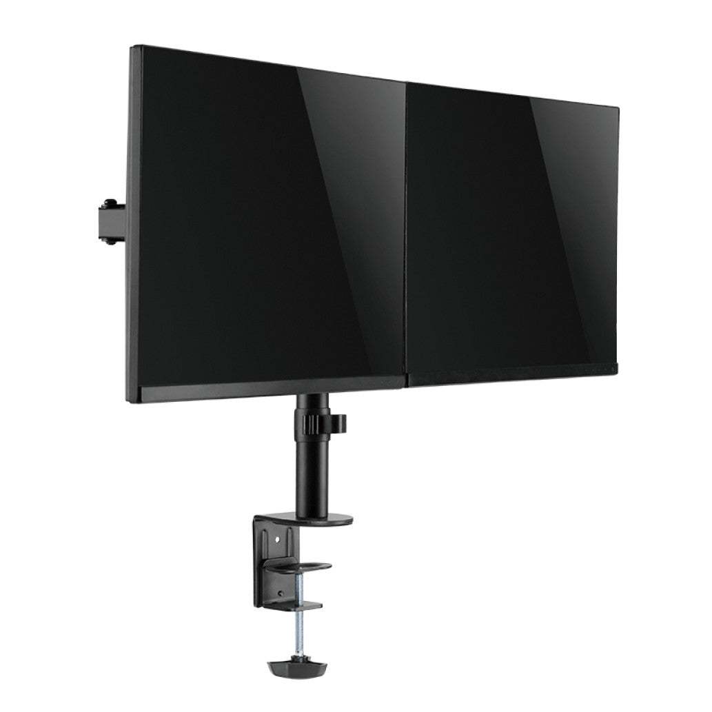 Nosilec za LCD monitor dvojni 33 - 82 cm (13"-32") do 8kg na roko - pritrditev na rob mize LogiLink (BP0098)