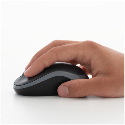 Miš Logitech brezžična M185 za notesnike siva nano (910-002235)