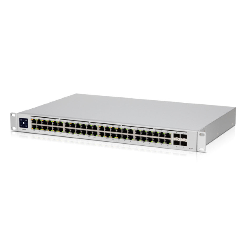STIKALO 48-PORT 4x SFP UbiQuiti UniFi 100/1000 1000 PoE Managed Rack (USW-48-POE)