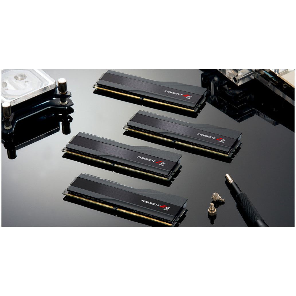 DDR5 32GB 6400MHz CL32 KIT (2x16GB) G.Skill Trident Z5 RGB 1,40V Gaming črna (F5-6400J3239G16GX2-TZ5RK)