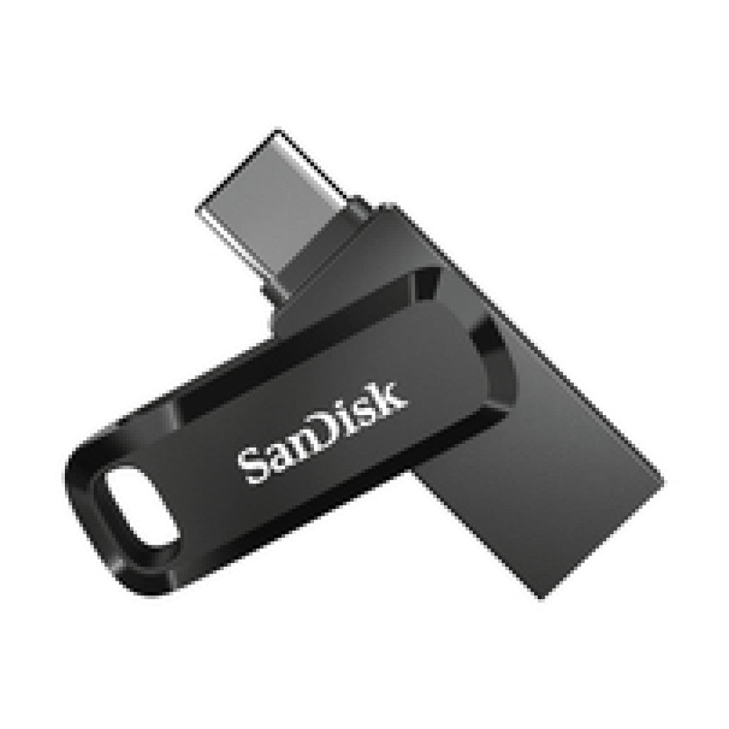 Spominski ključek 64GB USB-C USB3.2 Sandisk Dual Drive Go 150MB/s plastičen vrtljiv črn (SDDDC3-064G-G46)