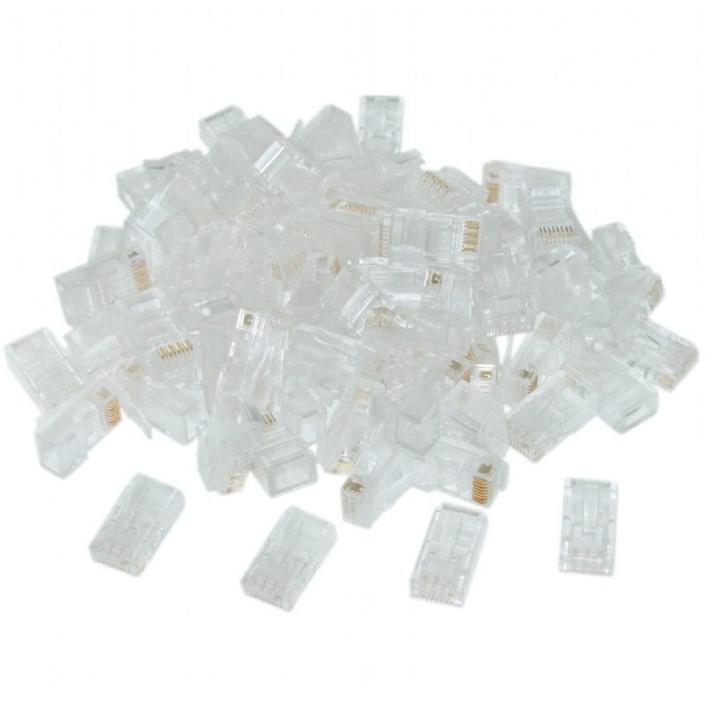 RJ45 konektor CAT6 za trdo žico (pak/100) Gembird