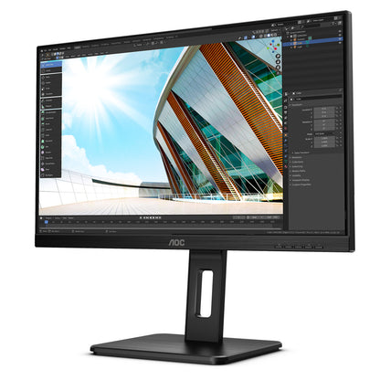 Monitor AOC 68,6 cm (27,0") U27P2 3840x2160 IPS 4ms 2xHDMI DisplayPort 4xUSB3.0 Pivot Zvočniki  3H sRGB81%