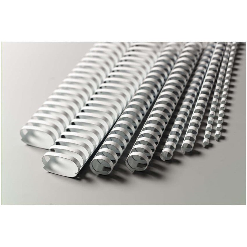 Spirale GBC pvc 14 mm bele 100 kos