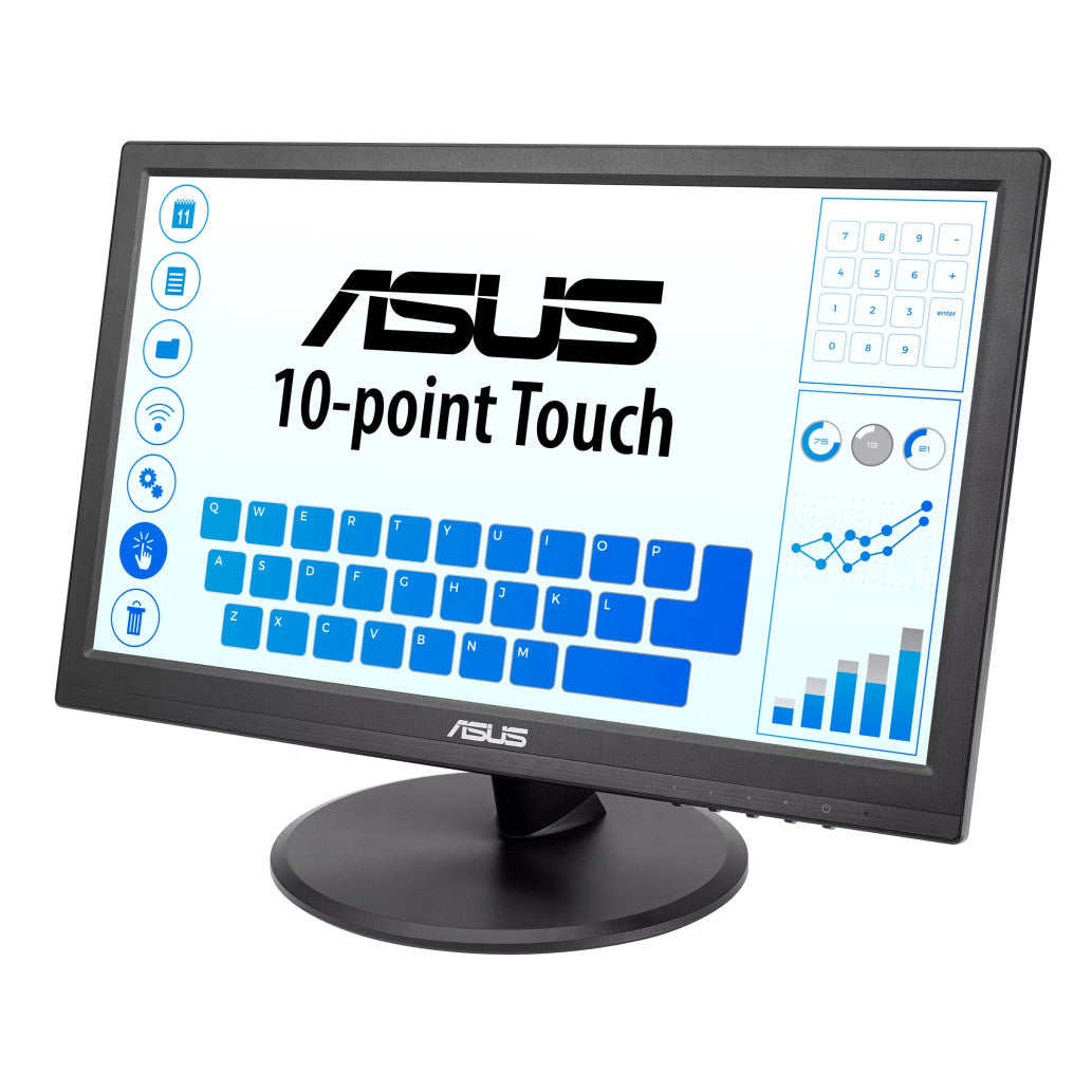 Monitor touch Asus 39,6 cm (15,6") VT168HR 1366x768 POS TN 5ms VGA HDMI USB