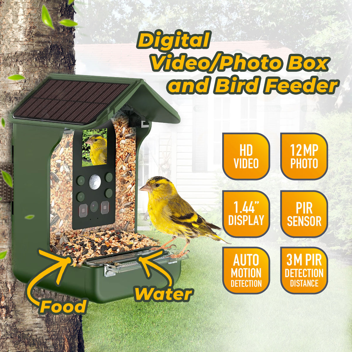 BirdyCam ptičja krmilnica s kamero - EASYPIX10123