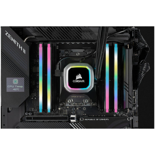 DDR4 32GB 3600MHz CL18 KIT (2x16GB) Corsair RGB Vengeance XMP2.0 1,35V Gaming črna (CMH32GX4M2Z3600C18)