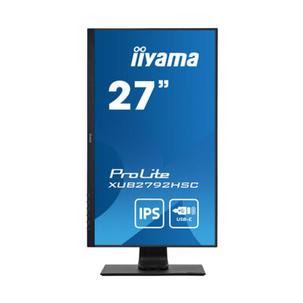 Monitor Iiyama 68,6 cm (27,0") XUB2792HSC-B1 1920x1080 75Hz IPS 4ms HDMI DisplayPort USB-C 65W 2xUSB3.0 Zvočniki  sRGB99%
