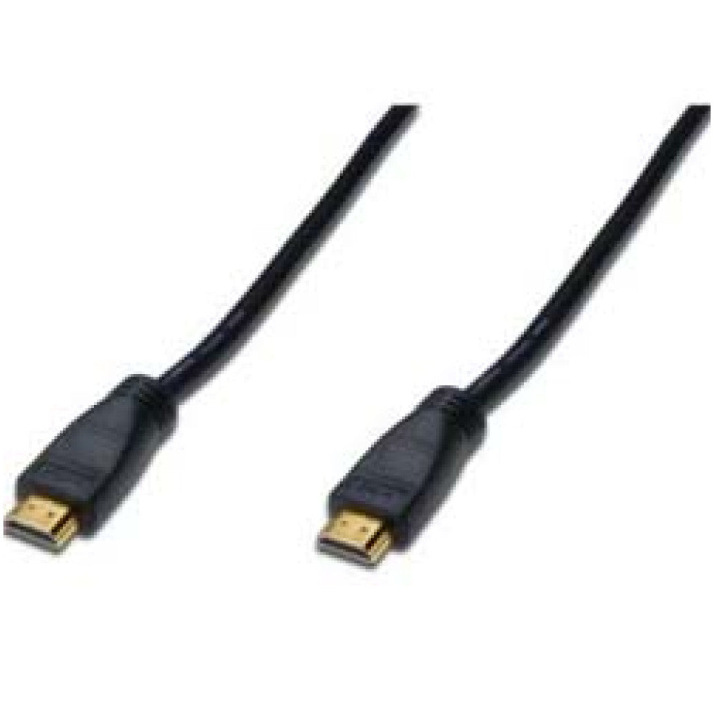 Kabel HDMI(m)=>HDMI(m) v1.4 20,00m kabel z ojačevalcem pozlačeni kontakti črn Digitus (AK-330105-200-S)