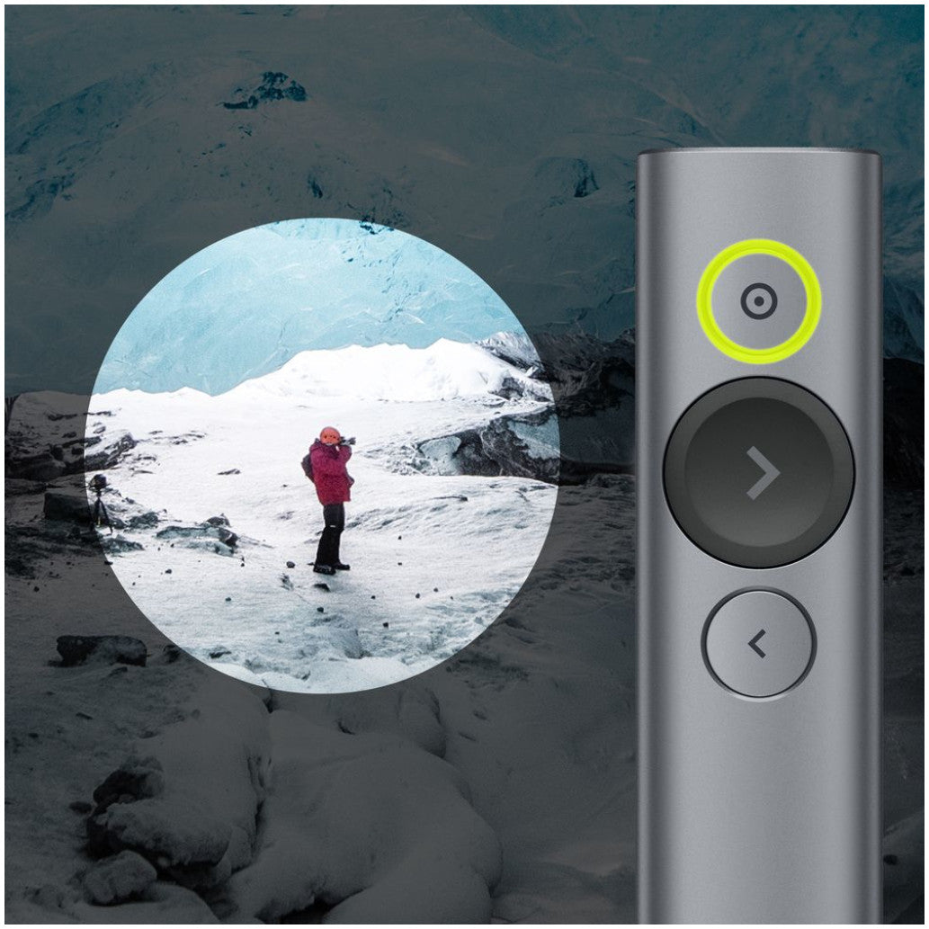 Presenter Logitech Spotlight, brezžični, USB siv (910-004861)