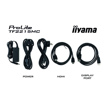 Monitor Touch 54,6 cm (21,5") Iiyama OpenFrame TF2215MC-B2 IPS 14ms VGA HDMI DisplayPort USB