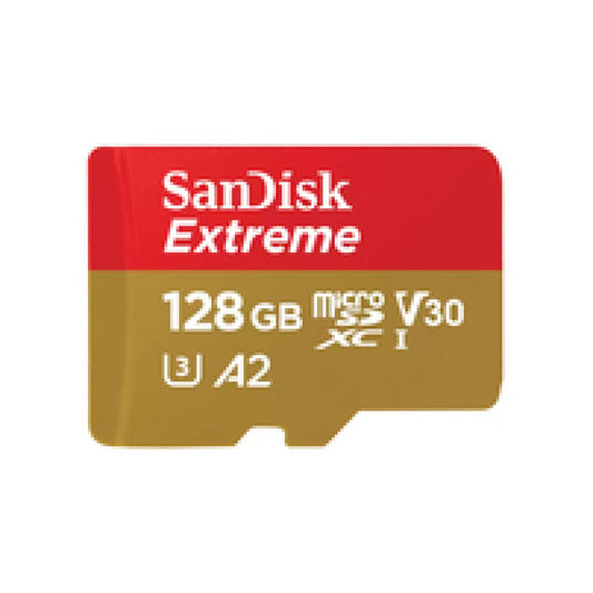 Spominska kartica microSDXC 128GB Sandisk Etreme 190MB/s/140MB/s U3 V30 UHS-I +adapter (SDSQXAA-128G-GN6MA)