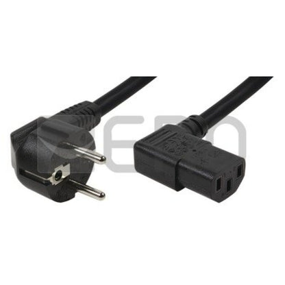 KABEL NAPAJALNI 220V 2,00m Schuko - C13 kotni 90° črn LogiLink (CP103)