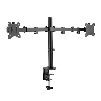Nosilec za LCD monitor dvojni 33 - 82 cm (13"-32") do 8kg na roko - pritrditev na rob mize LogiLink (BP0098)