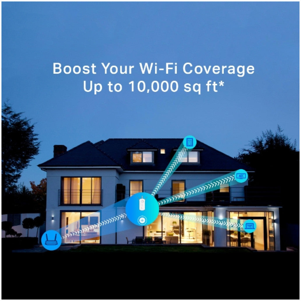 Razširitev brezžičnega omrežja TP-Link WiFi5 802.11ac AC1750 1300Mbit/s 1xRJ45 3x antena (RE450)