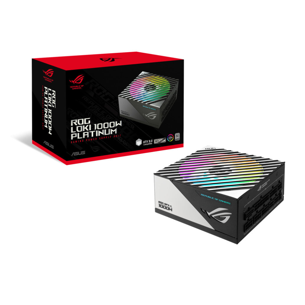 Napajalnik - 1000W Asus Loki SFX-L ROG 80Plus Platinum 92% ATX 3.0 Modular ARGB črna (90YE00N1-B0NA00)