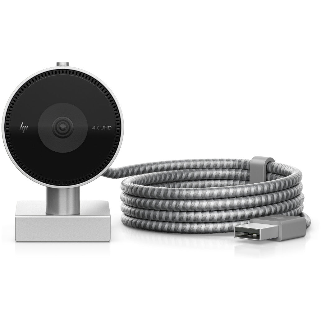 Spletna kamera HP HP 950 13MP 4K UHD 30FPS 102,7° USB srebrna AI autofokus pokrov za lečo (4C9Q2AA#ABB)