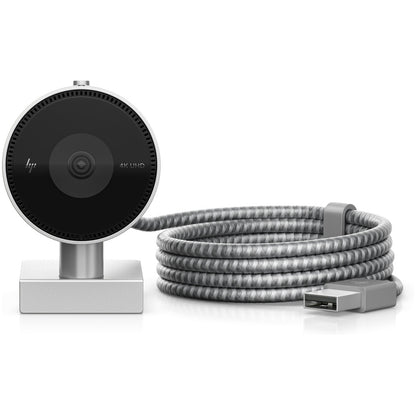Spletna kamera HP HP 950 13MP 4K UHD 30FPS 102,7° USB srebrna AI autofokus pokrov za lečo (4C9Q2AA#ABB)
