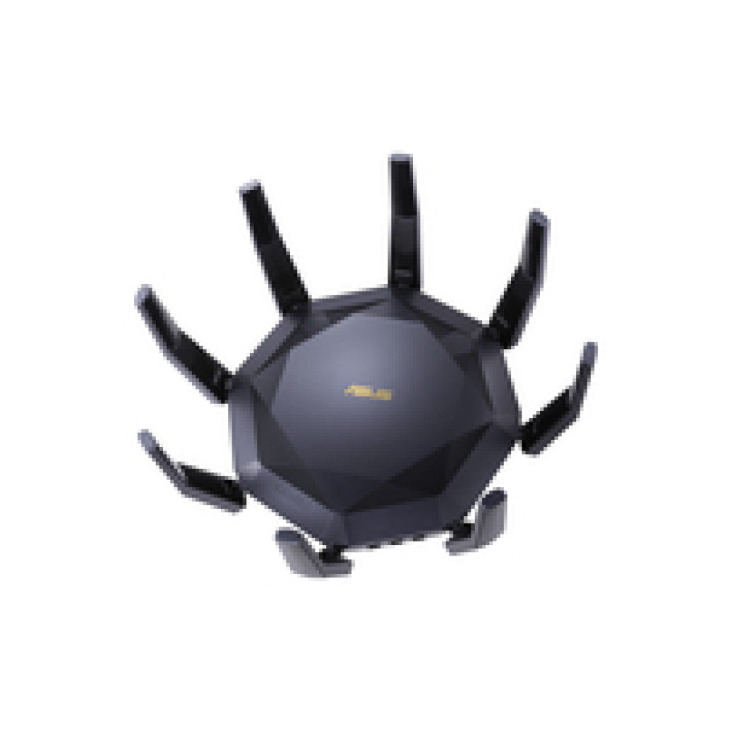 Usmerjevalnik brezžični Asus RT-AX89X WiFi6 802.11ax AX6000 4804Mbit/s MU-MIMO OFDMA MESH dualband 3G/4G USB dongle 8xLAN 1xLAN/WAN10GB 1xSFP+ (90IG04J1-BM3010)