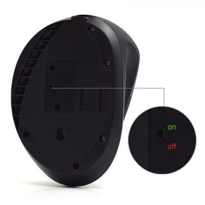 Miš Ewent brezžična optična Ergonomic Vertical 1600dpi črna (EW3158)