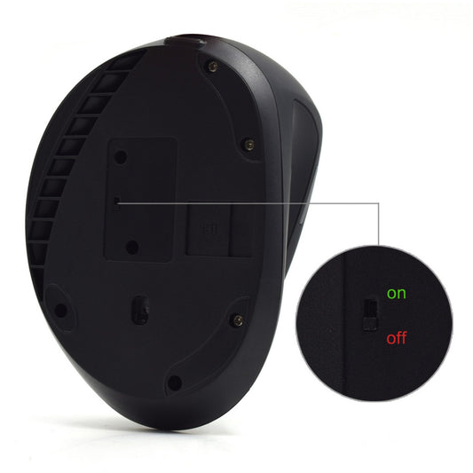 Miš Ewent brezžična optična Ergonomic Vertical 1600dpi črna (EW3158)