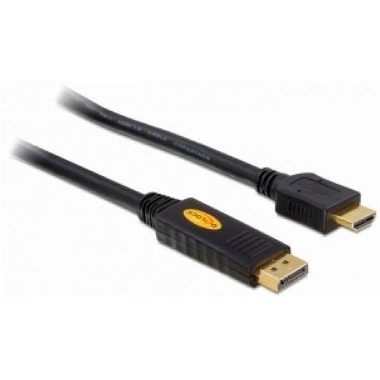 Kabel DisplayPort(m)=>HDMI(m) 5,00m 1920x1200/60Hz črn Delock (82586)